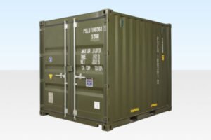 10Ft X 8Ft Shipping Container (One Trip) - Green Online