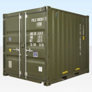 10Ft X 8Ft Shipping Container (One Trip) - Green Online