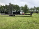 2002 Kaufman Trailers 101X40 Gooseneck Equipment Trailer w/Toolbox Online