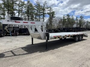 2024 Alum Line Trailers 8.5x24 13K Aluminum Gooseneck w/Flip-Over Ramps Online