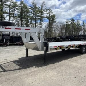 2024 Alum Line Trailers 8.5x24 13K Aluminum Gooseneck w/Flip-Over Ramps Online