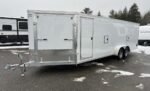 2024 E-Z Hauler 7x24 Aluminum 4-Place Drive In/Out w/Tapered Ramps, Rear Canopy Online