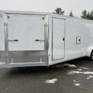 2024 E-Z Hauler 7x24 Aluminum 4-Place Drive In/Out w/Tapered Ramps, Rear Canopy Online