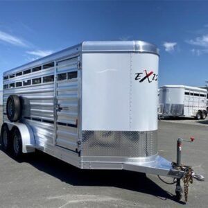 2024 Exiss Exhibitor Mini 615 Bumper Pull Stock Trailer, 8 pens Online