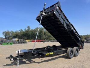2024 Griffin Trailers 7x16 14K Telescopic Dump Trailer w/Ramps & Spare Tire Mount Online