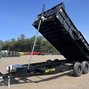 2024 Griffin Trailers 7x16 14K Telescopic Dump Trailer w/Ramps & Spare Tire Mount Online