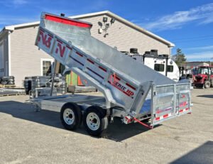 2024 N&N Trailers 7x14 14K Galvanized Hydraulic Dump w/Ramps, 2-Way Spreader Gate, Tarp Kit Online
