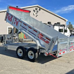 2024 N&N Trailers 7x14 14K Galvanized Hydraulic Dump w/Ramps, 2-Way Spreader Gate, Tarp Kit Online