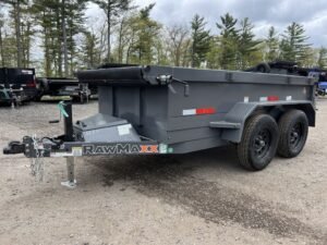 2024 RawMaxx 5X10 7K Powder Coated Dump Trailer w/Tarp Kit Online