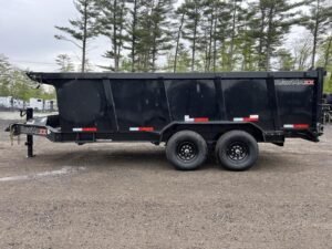 2024 RawMaxx Trailers 7X16 14K Powder Coated Dump w/ Tarp Kit Online