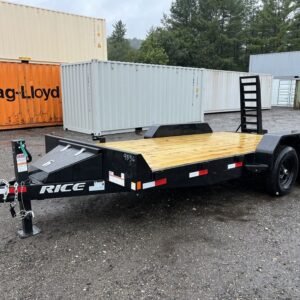 2024 Rice Trailers 7x16 10K Equipment Hauler w/D-Rings, Spare Mount, & Toolbox Online