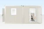 6.5M X 4.6M Side Linked Flat Pack Container Office Online