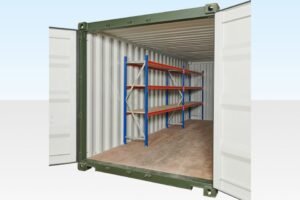 Adjustable, Heavy Duty Three Tier Container Racking (2 Bays) Online