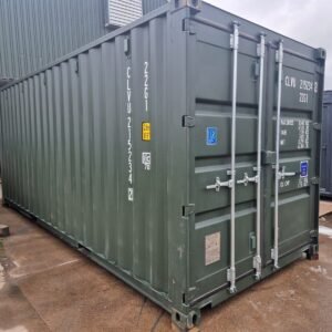 New 20Ft Shipping Container One Trip Green Easy Opening Door Online