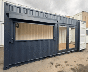 20ft x 8ft Custom Shipping Container Conversion – Portable Building