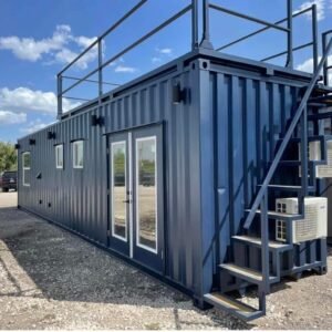 40ft Luxury Container Home – 1-Bedroom Airbnb Ready with Rooftop Deck & Full Smart-Welfare Suite