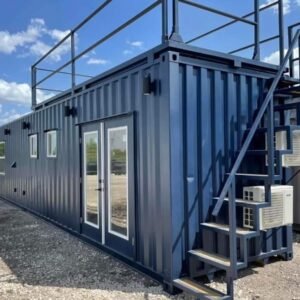 Luxurious 1-Bedroom 40ft Shipping Container Home w/ Rooftop Deck - Perfect for Airbnb